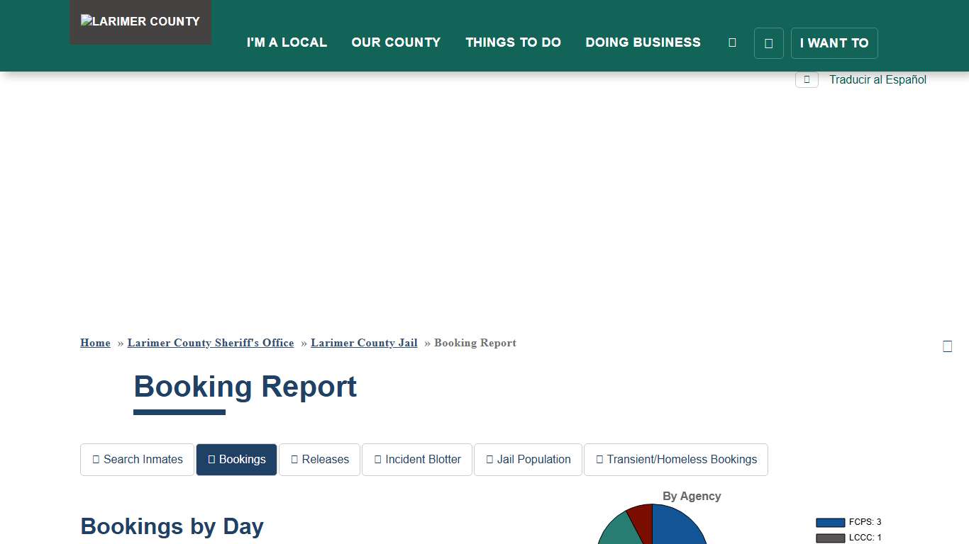 Booking Report | Larimer County